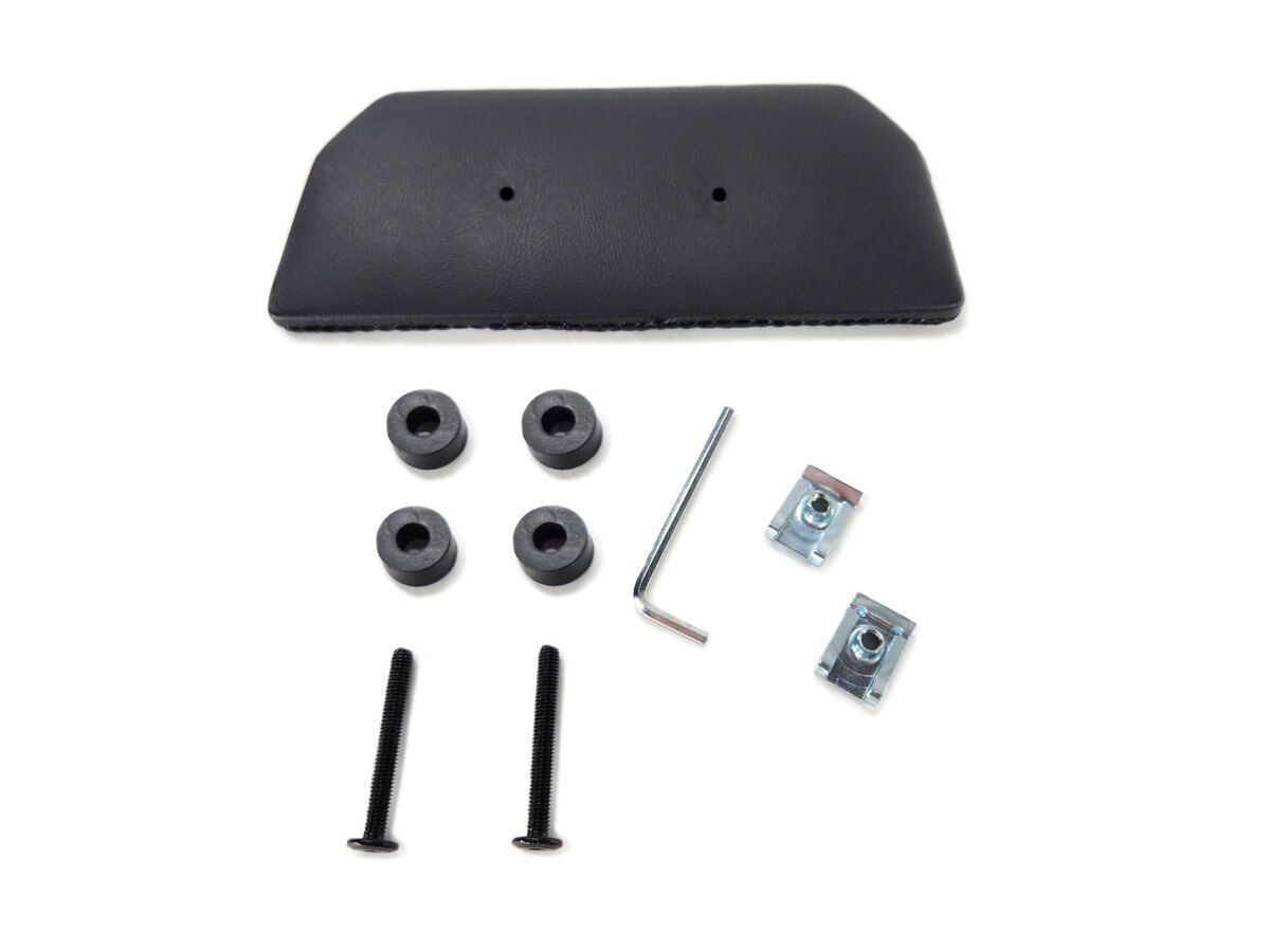 Decorative replacement pad for the BMW R1300 GSA rear seat in Matte Black.